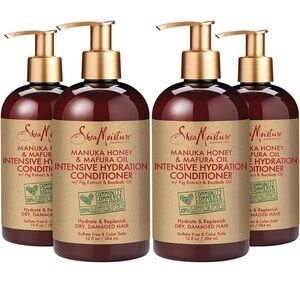 NWT 4-Pack Shea Moisture Manuka Honey & Mafura Oil Conditioner, 13 fl. oz. ea